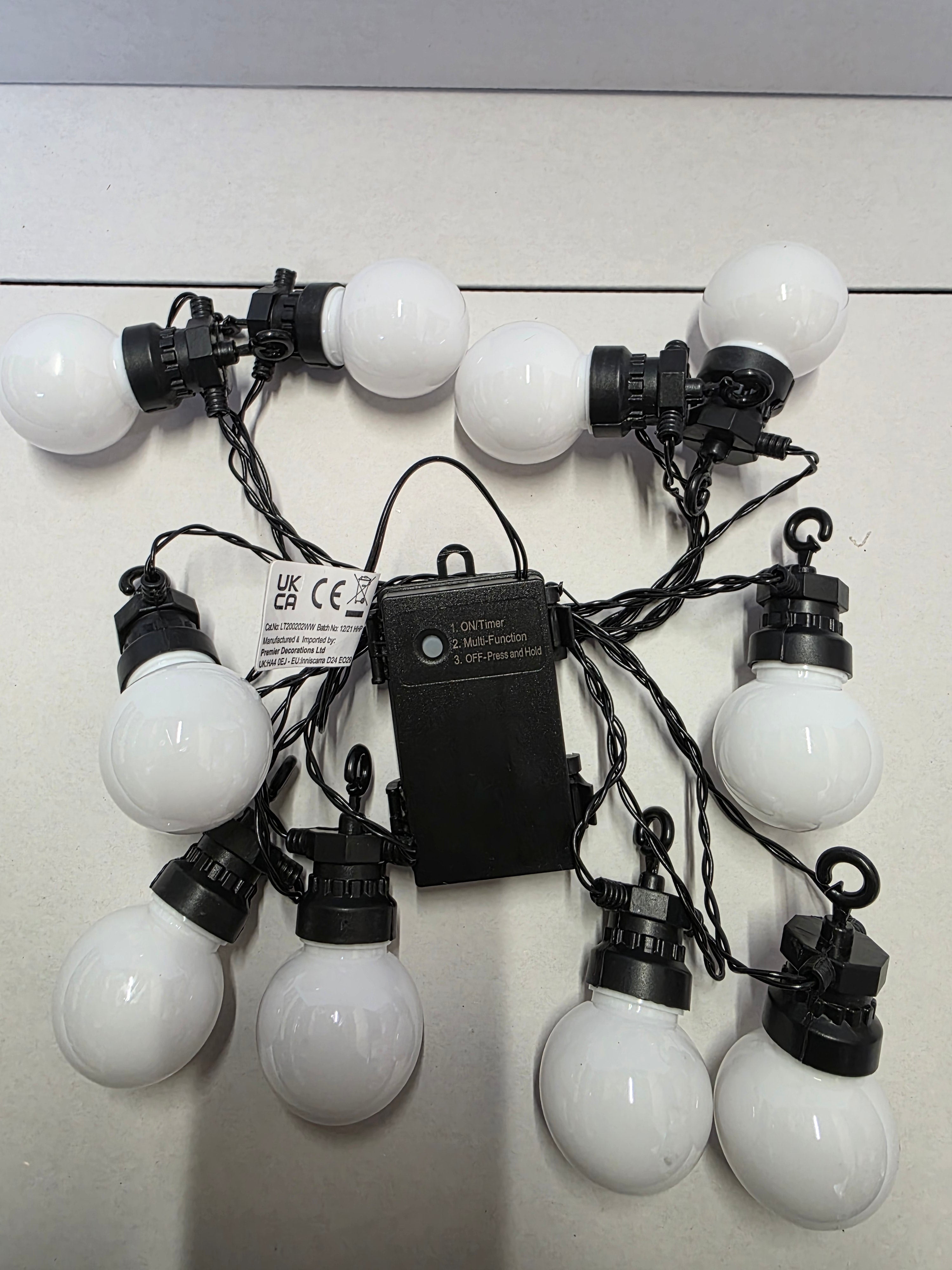 Party Lights X10 2.7m Battery