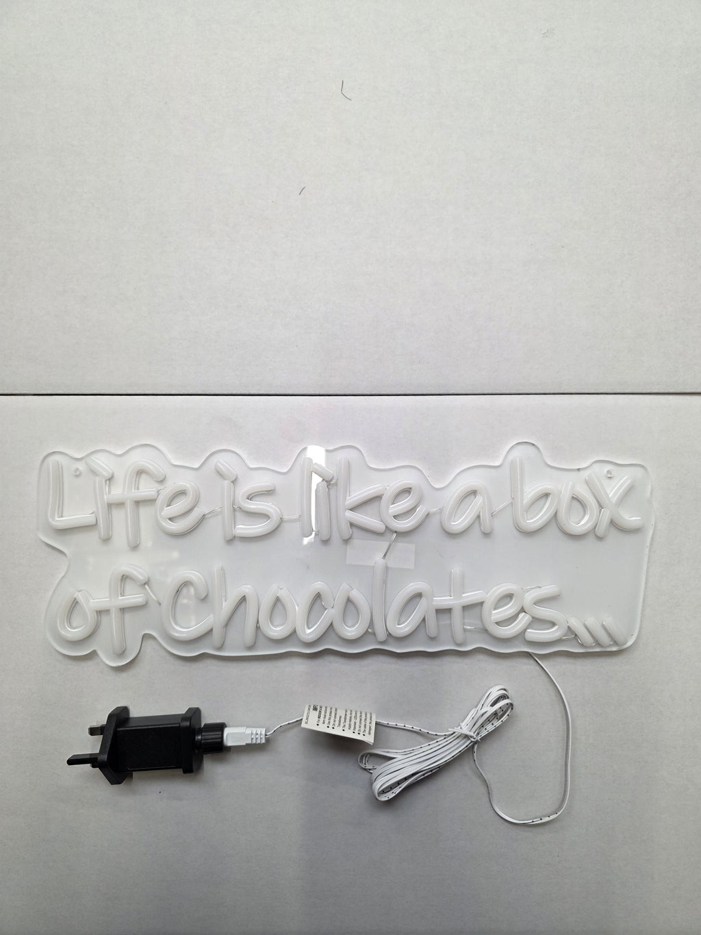 L E D Life Is Like Box Of Chocolates 45cm