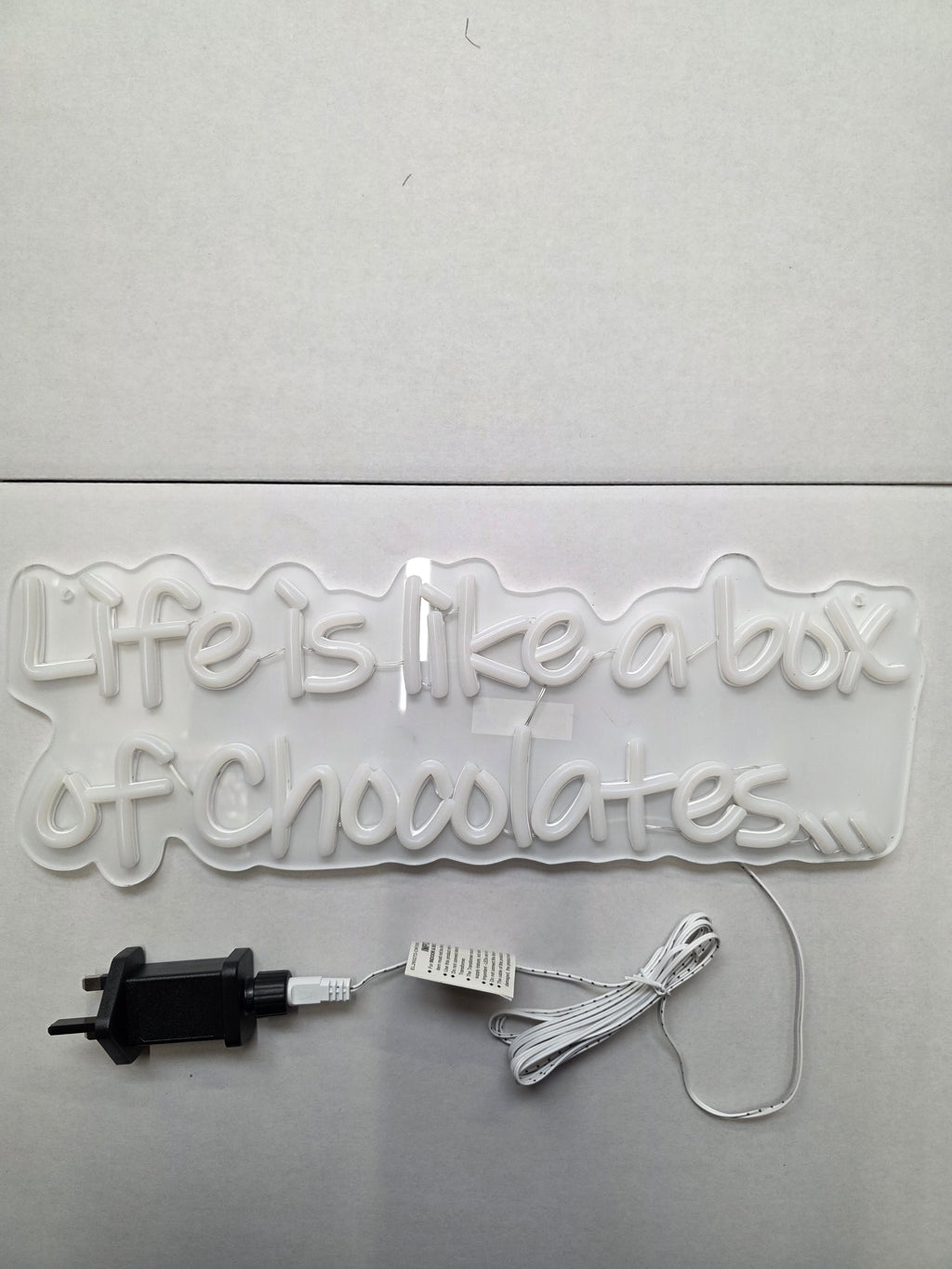 L E D Life Is Like Box Of Chocolates 45cm