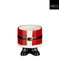 Ceramic Pot Santa Red 10x9cm