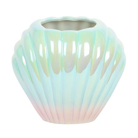 Ceramic Vase Mermaid Shell 14x16x12cm