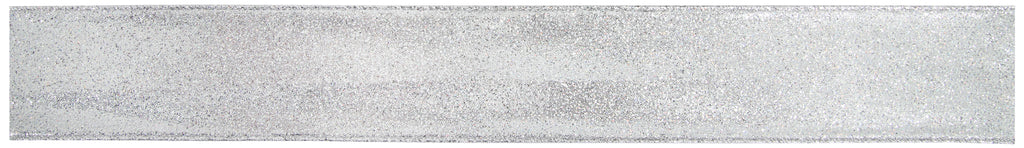 Ribbon Xmas Sparkle Silver 63mm