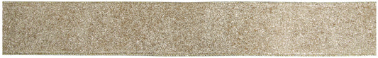 Xmas Ribbon Sparkle Light Gold 63mm