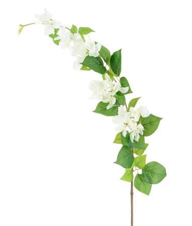 Artificial Bougainvillea Spray White 119cm