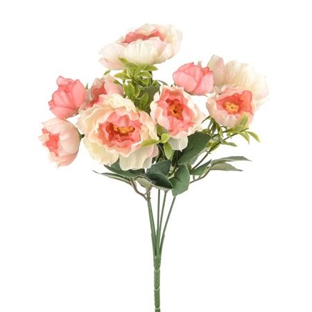 Artificial Essentials Ranunculus Bush Pink (PACK OF 2)