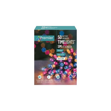 L E D Lights Rainbow X50 Battery Operated