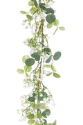 Artificial Garland Gypso Eucalyptus 180cm