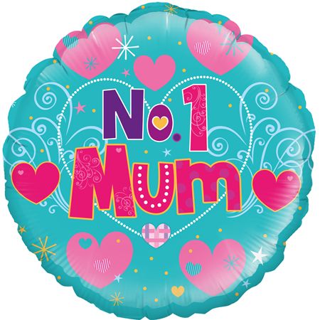 Balloon 18 Inch Number 1 Mum (PACK OF 5)