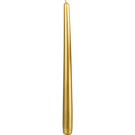 Tapered Candle 250x23mm Gold X12