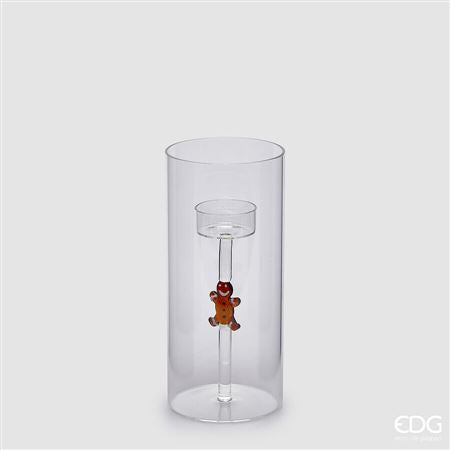 Candle Holder Votive Marzipan 20x9cm