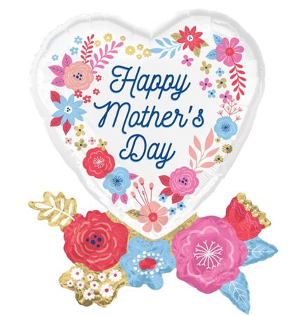 Balloon Artful Floral Mum (PACK OF 2)