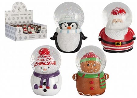 Christmas Snow Globe Assort 45mm  (PACK OF 2)