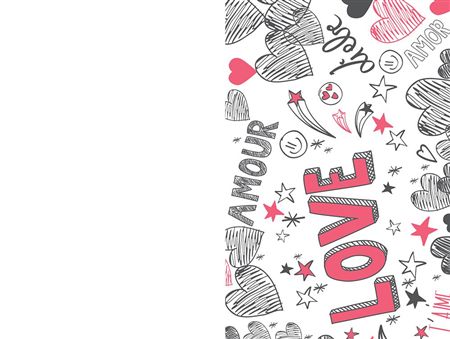 Folded Card Amour Love (3 pack of 25 cards each)