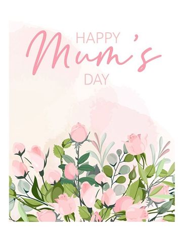 Folded Card Happy Mums Day (3 pack of 25 cards each)