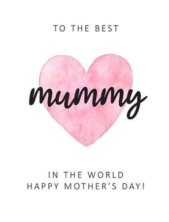 Folded Card Best Mummy ( 3 pack of 25 cards each)
