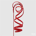 Stringy Glitter Twists Red 120cm