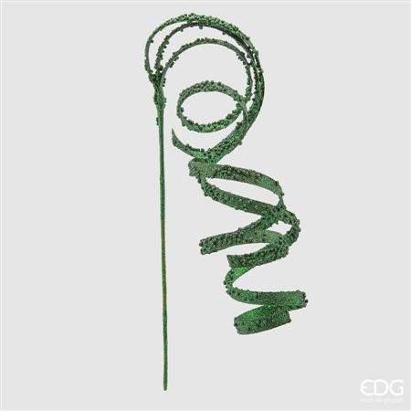 Stringy Glitter Twists Green 120cm