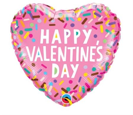 Balloon 9 Inch Valentine Sprinkles (PACK OF 4)
