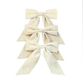 Bow Set Of 3 Ivory 15cm