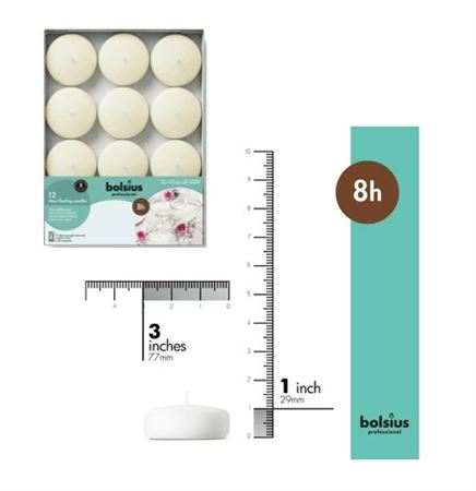 Candles Floating Ivory