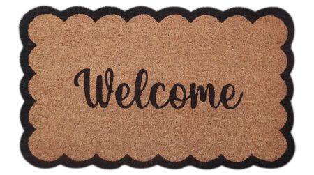 Doormat Scalloped Welcome 45x75cm