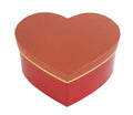 Hat Box Red Gold Heart 19x15x10cm (PACK OF 2)