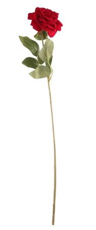 Artificial Rose Open Velvet Red 58cm (PACK OF 3)