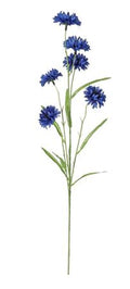Artificial Wild Cornflower Spray Royal Blue 63cm (PACK OF 4)