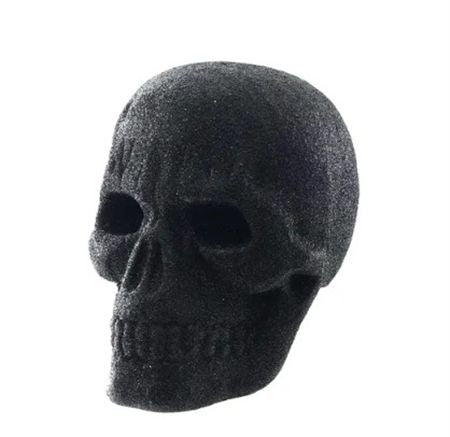 Glitter Skull Black 16cm