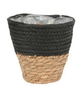 Seagrass Pot Black 23cm (PACK OF 2)