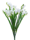 Artificial Freesia Bush White