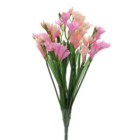 Artificial Freesia Bush Pink