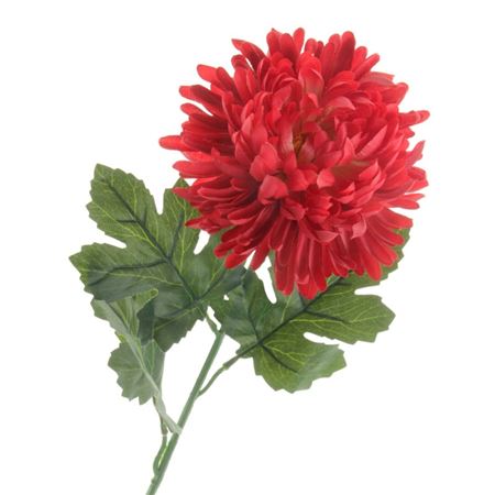 Artificial Chrysanthemum Bloom Red (PACK OF 2)