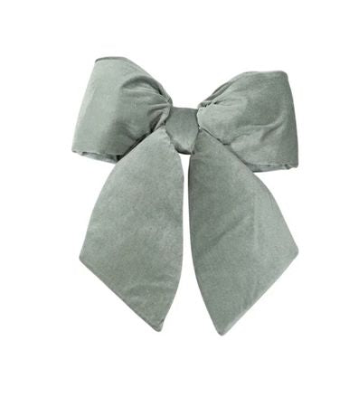Plush Bow Grey 48cm