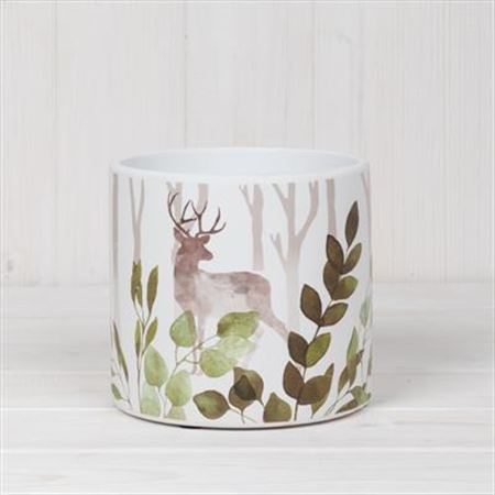 Ceramic Woodland Pot 14x12.5cm