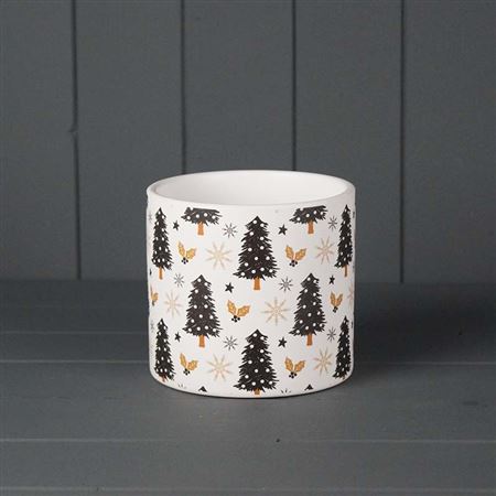 Ceramic Pot Christmas Tree 14x12.5cm