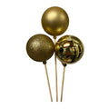 Bauble Pick Assorted Gold 50cm X6