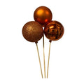 Bauble Pick Assorted Copper 50cm X6