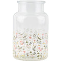 Glass Jar Whisper Petal 20x14cm -10cm Open