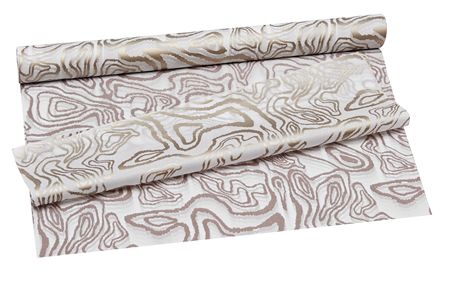 Tissue Marble Finish White & Gold