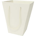 Multipurpose Tote Box Bag Ivory 21x14x27.5cm X10