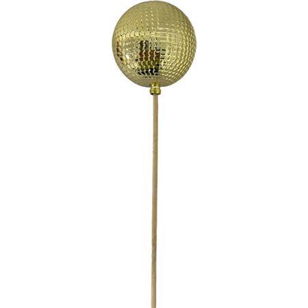 Pick Bauble Glitter Gold 50x6cm (Pack of 4 pieces)