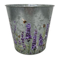 Zinc Pot Lavender 15x13.7x10.7cm (PACK OF 2)