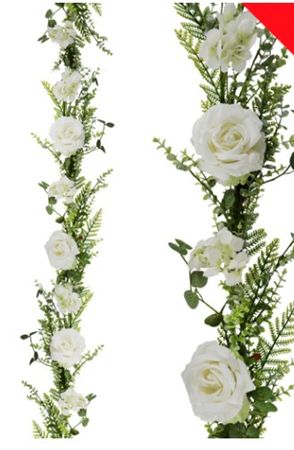 ArtificialGarland Rose & Eucalyptus