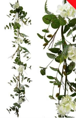 Artificial Garland Classic Beauty Hydrangea 150cm