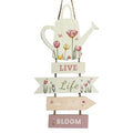 Love Blooms Sign 45x20.5cm (pack of 3)
