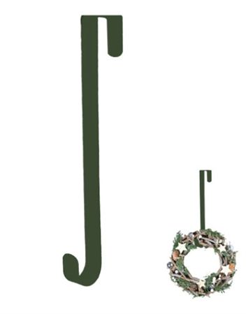 Metal Wreath Hanger Green