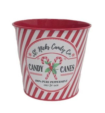 Candy Cane Planter 13.5x12cm