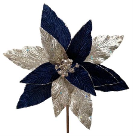 Flower Navy Champange 30cm