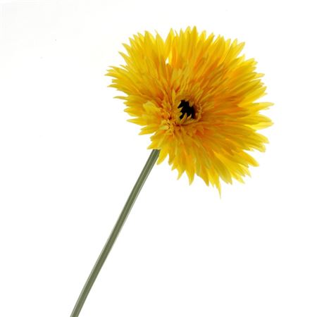 Artificial Gerbera Double Yellow (PACK OF 2)